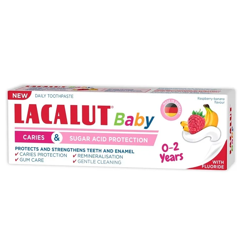 Pasta de dinti Lacalut Baby 0-2 ani, 55ml, Theiss Naturwaren Dr. Theiss Naturwaren GmbH — preț și oferte