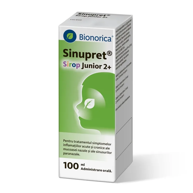 Sinupret Sirop Junior 2+, 100 ml, Bionorica Remediumfarm.ro — preț și oferte