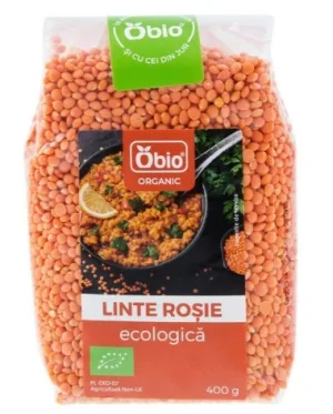 Linte rosie Eco, 400g, Obio