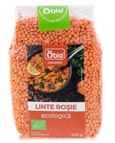Linte rosie Eco, 400g, Obio — preț și oferte