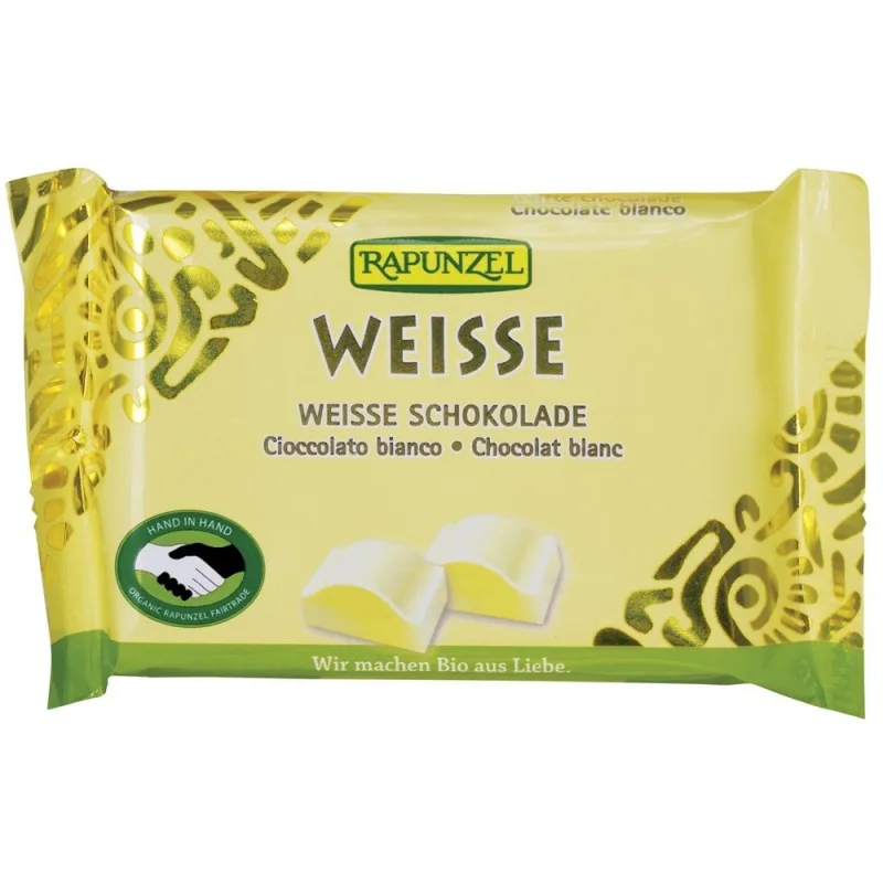 Ciocolată albă eco, 100g, Rapunzel — preț și oferte