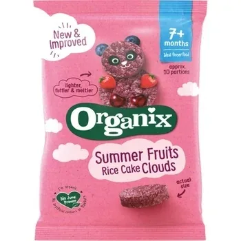 Rondele din orez cu zmeură și afine, 50g, Organix — preț și oferte