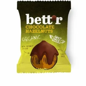 Alune de padure invelite in ciocolata, 40g, Bettr