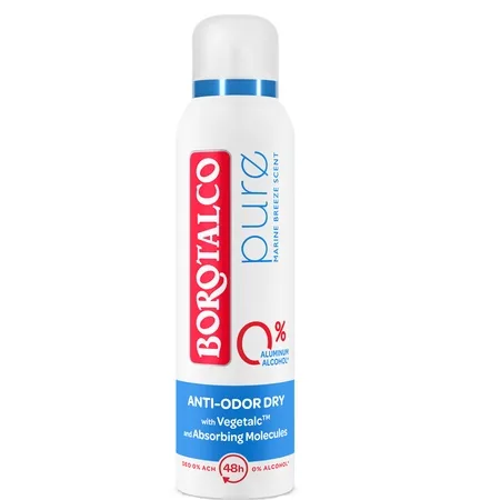 Deo Spray Pure Anti-Odor Dry, 150ml, Borotalco — preț și oferte