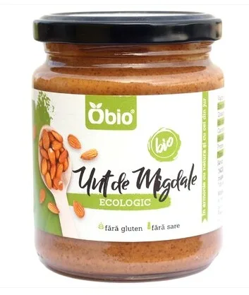 Unt eco de migdale, 250g, OBio — preț și oferte