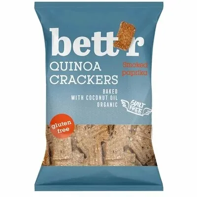 Crackers eco cu quinoa si boia fara gluten, 100g, Bettr — preț și oferte