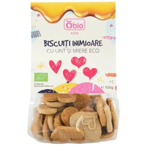 Biscuiti inimioare bio cu unt si miere, +3ani, OBio