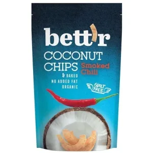 Chips cocos cu chilli bio, 70g, Bett'r