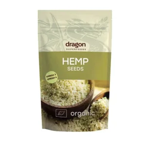 Seminte canepa Eco decorticate, 200g, Dragon Superfoods