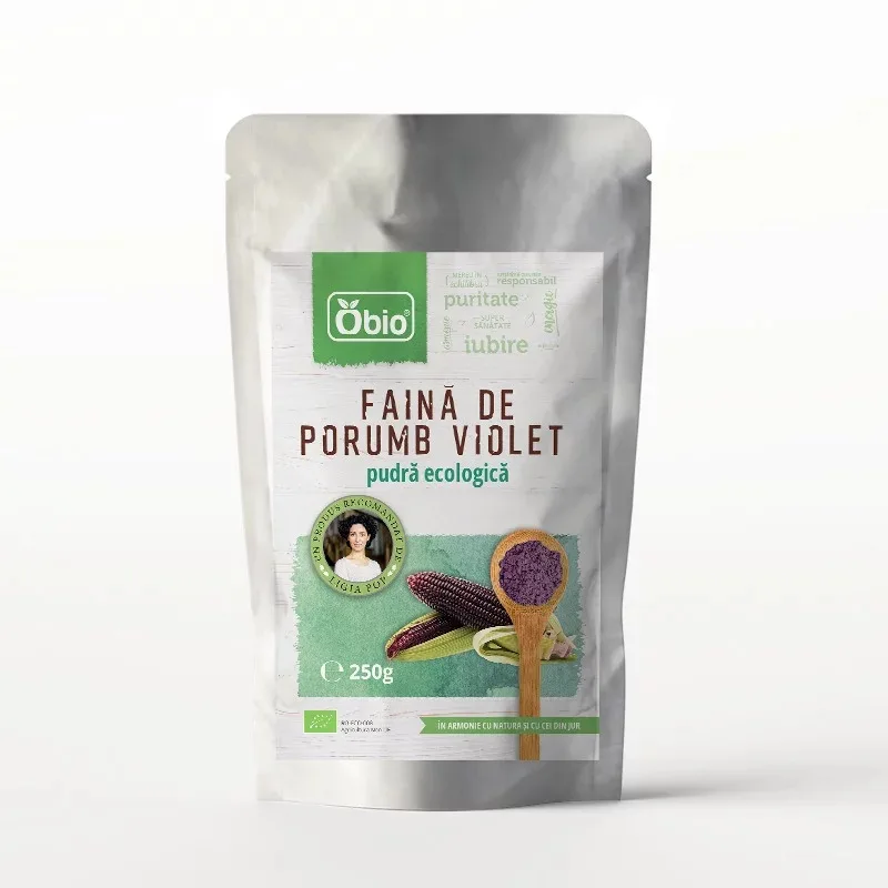 Faina porumb violet Bio, 250g, Obio — preț și oferte