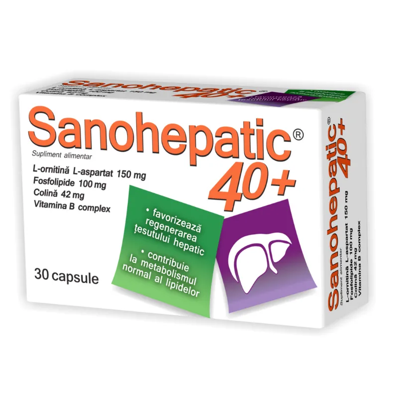 Sanohepatic 40+, 30 capsule ZDROVIT — preț și oferte