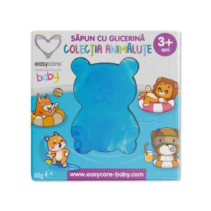 Sapun cu glicerina copii forma Animale, 60g, EASY00305, Easycare Baby