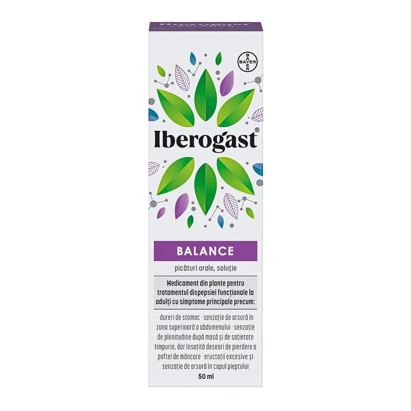 Iberogast Balance Picaturi orale, 50ml, Bayer — preț și oferte