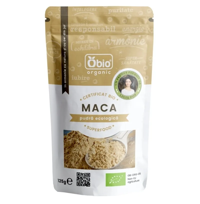 Pudra de Maca eco, 125g, Obio — preț și oferte