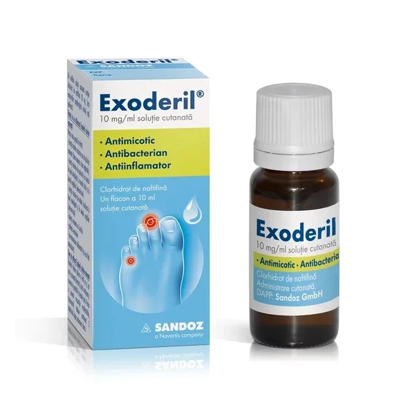 Exoderil 1% sol.ext, 10ml, Sandoz — preț și oferte