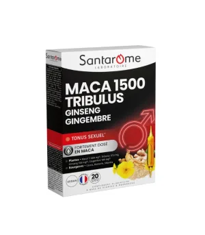Maca 1500mg Tribulus Phyto, 10ml, 20 fiole, Santarome