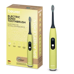 Perie dinti electrica sonica SC50, Splashy Lemon Green Planet, 1 bucata, Beurer
