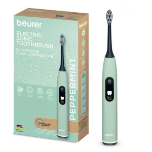 Perie dinti electrica sonica SC50, Peppermint Green Planet, 1bucata, Beurer