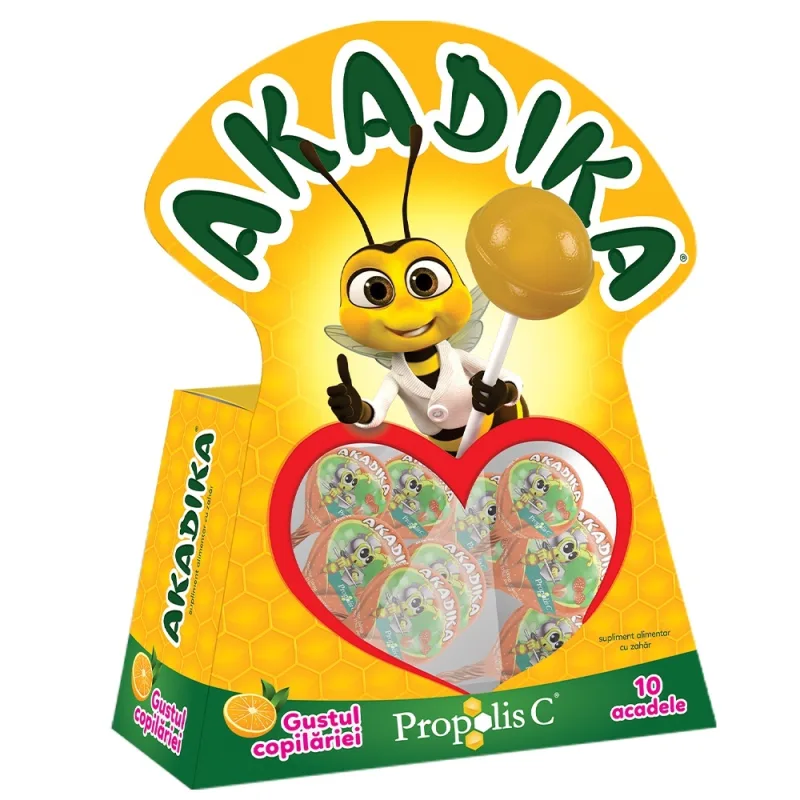 Akadika Propolis C portocala 10 bomboane, Fiterman — preț și oferte