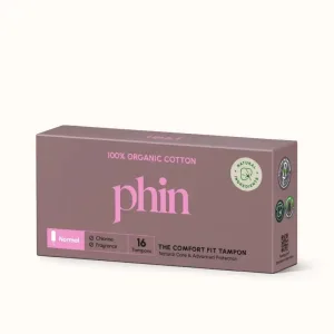 Tampoane bumbac organic, 16buc, Phin
