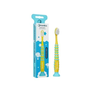 Periuta de dinti pentru copii Premium 10500 super moale, galben, +4ani, Nordics