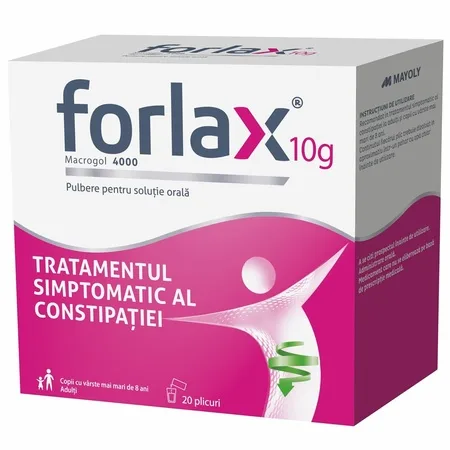 Forlax, 10 g pulbere pentru soluţie orală, 20 plicuri, Beaufour Ipsen — preț și oferte