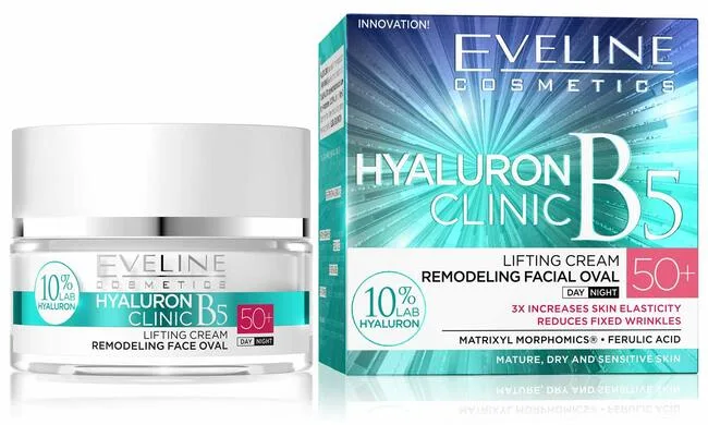 Crema de fata Hyaluron Clinic 50+, 50ml, Eveline Cosmetics — preț și oferte