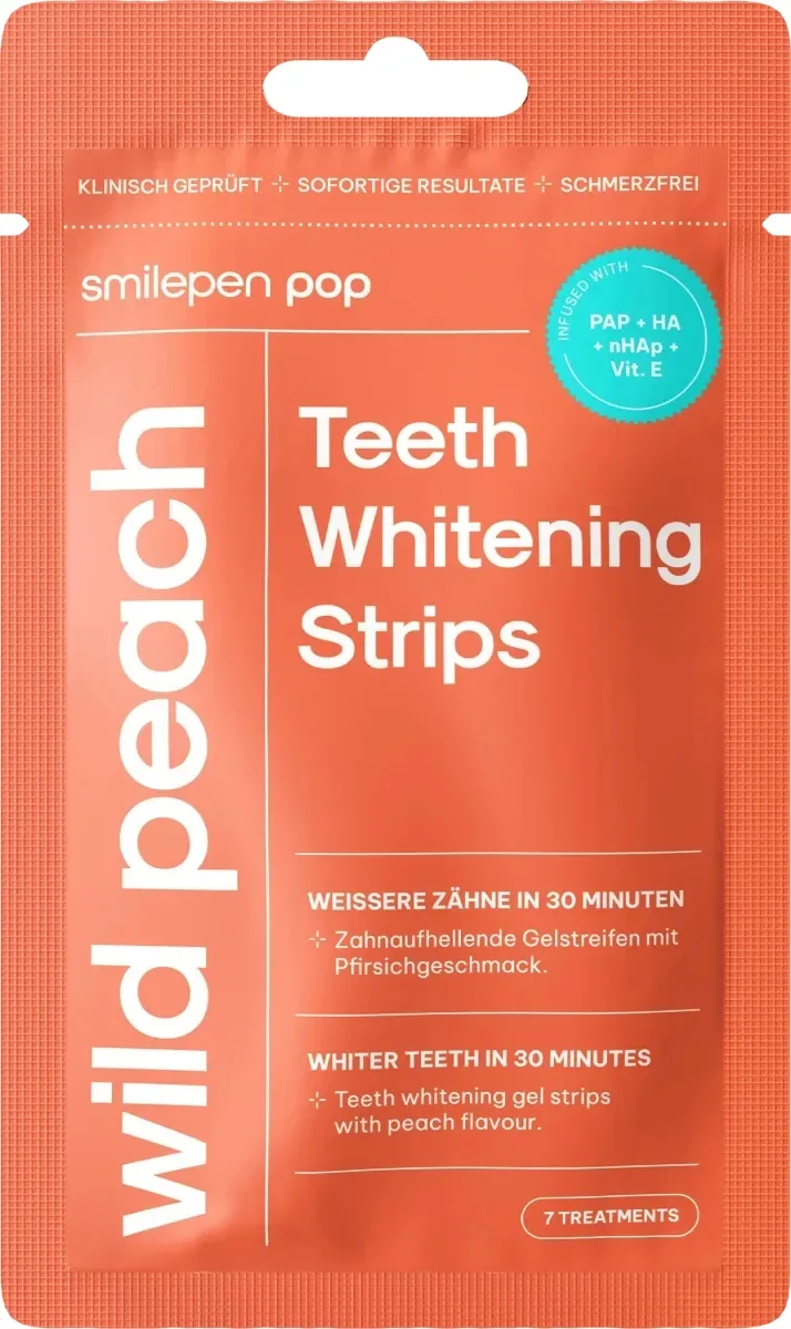 Benzi pentru albirea dintilor Wild Peach, 14 benzi, Smilepen pop — preț și oferte