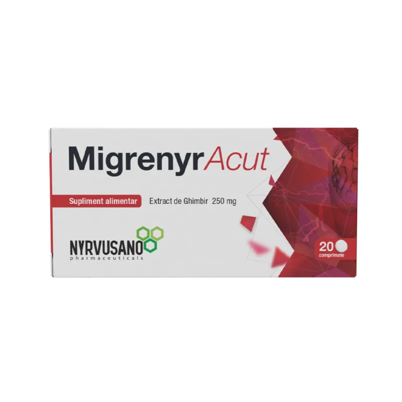 Migrenyr Acut, 20 comprimate, Nyrvusano NYRVUSANO PHARMACEUTICALS — preț și oferte