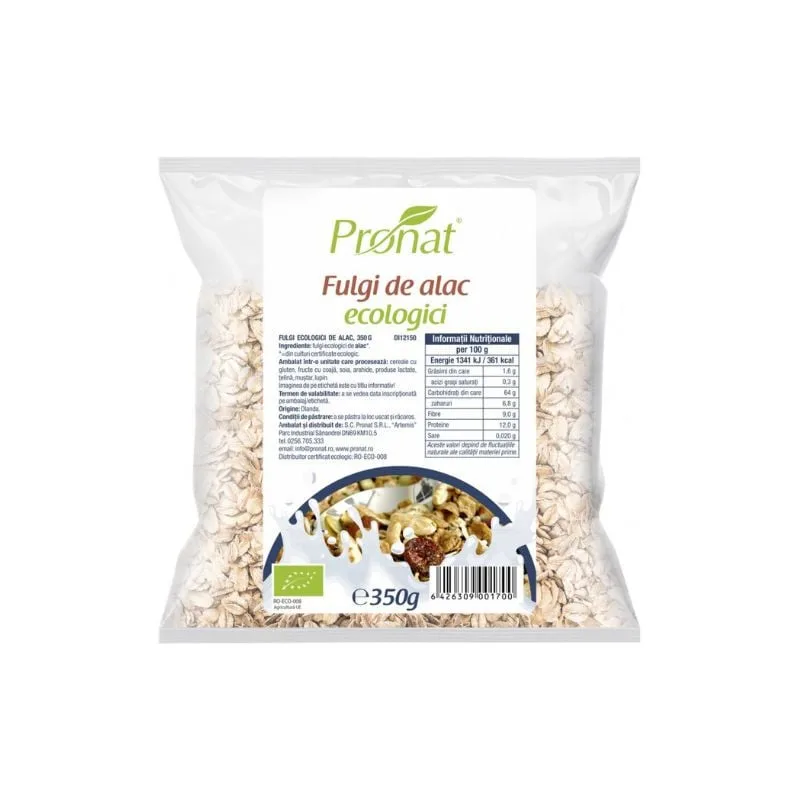 Fulgi de alac, 350g, Pronat — preț și oferte