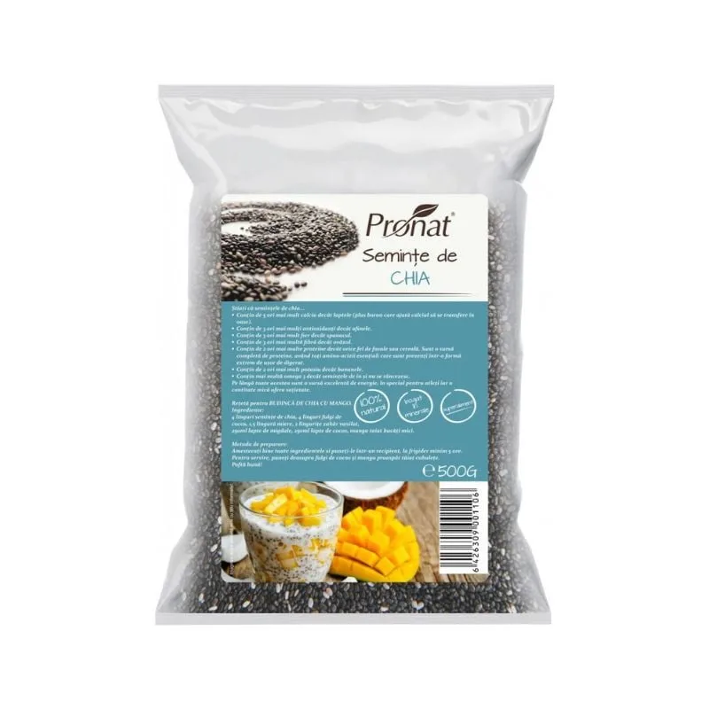 Pronat Seminte chia, 500g — preț și oferte
