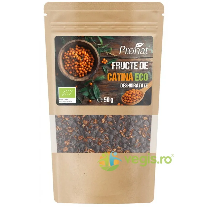 Fructe de Catina Deshidratate Ecologice/Bio 50g PRONAT — preț și oferte