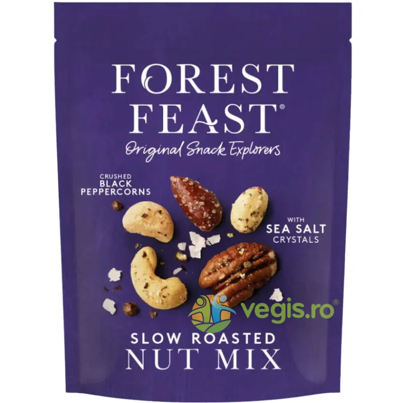 Mix de Nuci cu Sare de Mare si Piper Negru 120g FOREST FEAST — preț și oferte