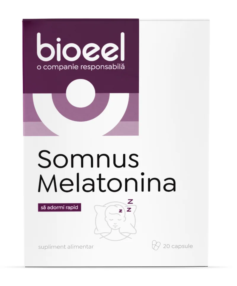Somnus Melatonina, 20 capsule, Bioeel — preț și oferte