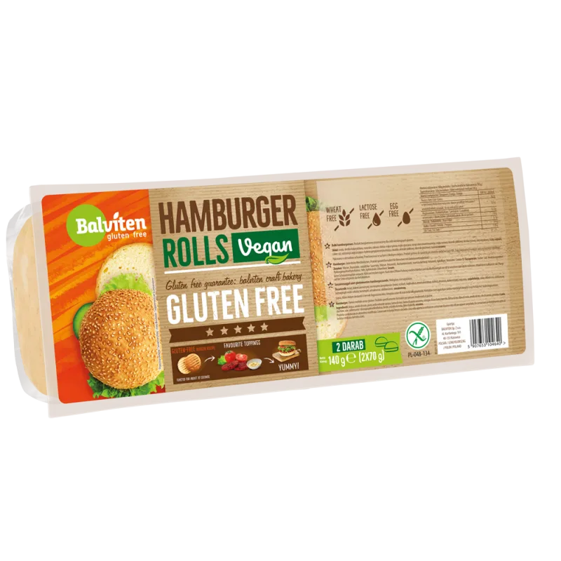 Chifle hamburger fara gluten, 2 x 70g, Balviten — preț și oferte