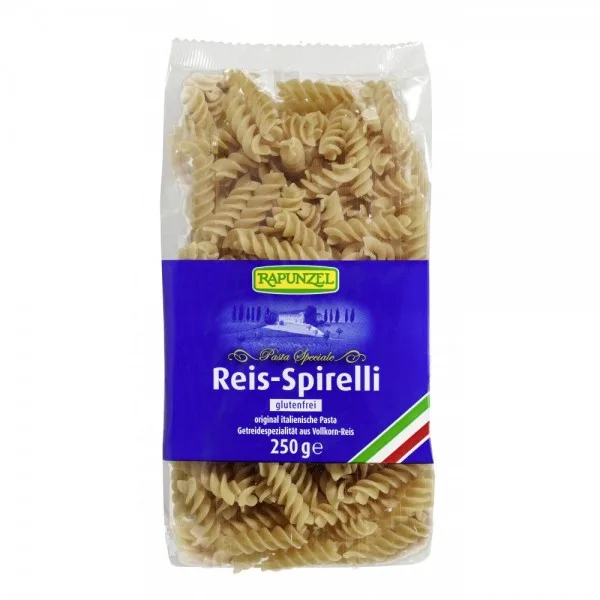 Paste spirelli din orez integral fara gluten bio, 250g, Rapunzel — preț și oferte