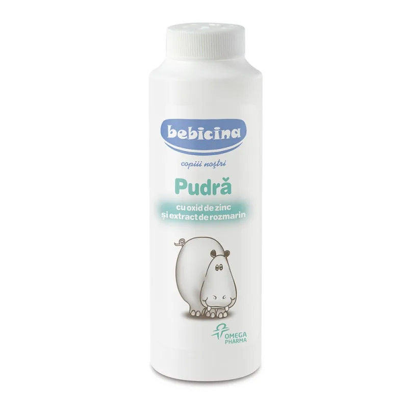 Pudra cu oxid de zinc si rozmarin, Bebicina, 75g, Omega Pharma — preț și oferte