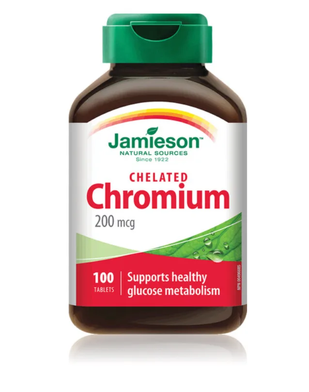 Crom chelat 200mg, 100 comprimate filmate, Jamieson JAMIESON LABORATOIRES — preț și oferte