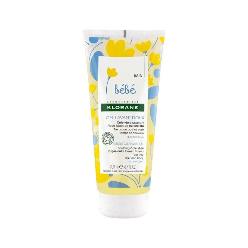 Klorane Bebe Gel spumant pentru par si corp, 200ml — preț și oferte