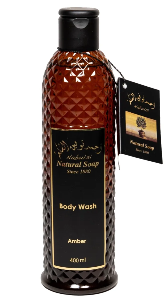 Gel de dus cu ulei de masline si ulei de amber, 400ml, Nabulsi — preț și oferte