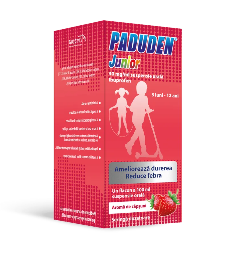 Paduden Junior suspensie orala 40mg/ml, 100ml, Terapia — preț și oferte