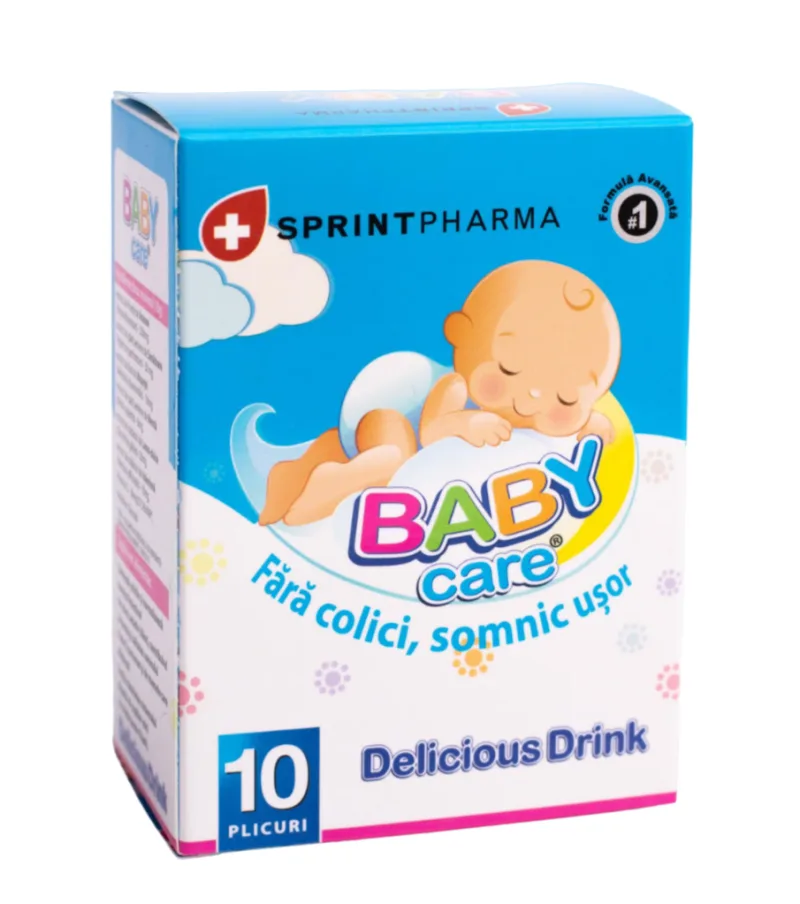 Bautura anti-colici Baby Care, 10 plicuri, Sprint Pharma — preț și oferte