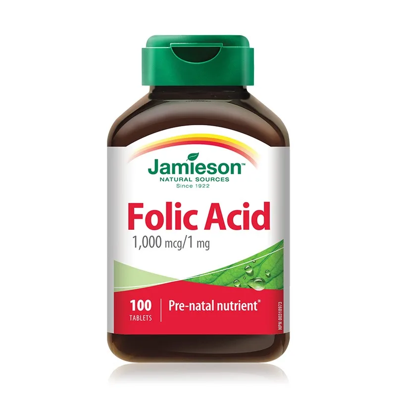 Acid Folic 1mg, 100 tablete, Jamieson JAMIESON LABORATOIRES — preț și oferte