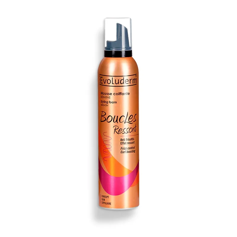 Spuma pentru par cu keratina Boucles Ressort, 250ml, Evoluderm — preț și oferte