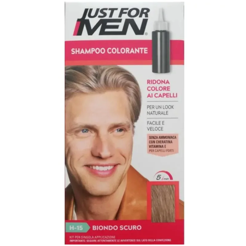 Sampon colorant Biondo Scuro H15, 66ml, Just For Men — preț și oferte