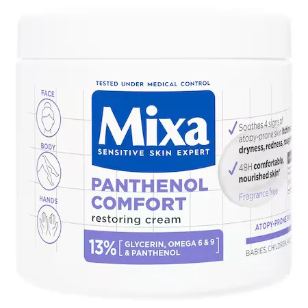 Crema reparatoare pentru fata si corp 13% glicerina piele atopica Panthenol Comfort, 400ml, Mixa — preț și oferte