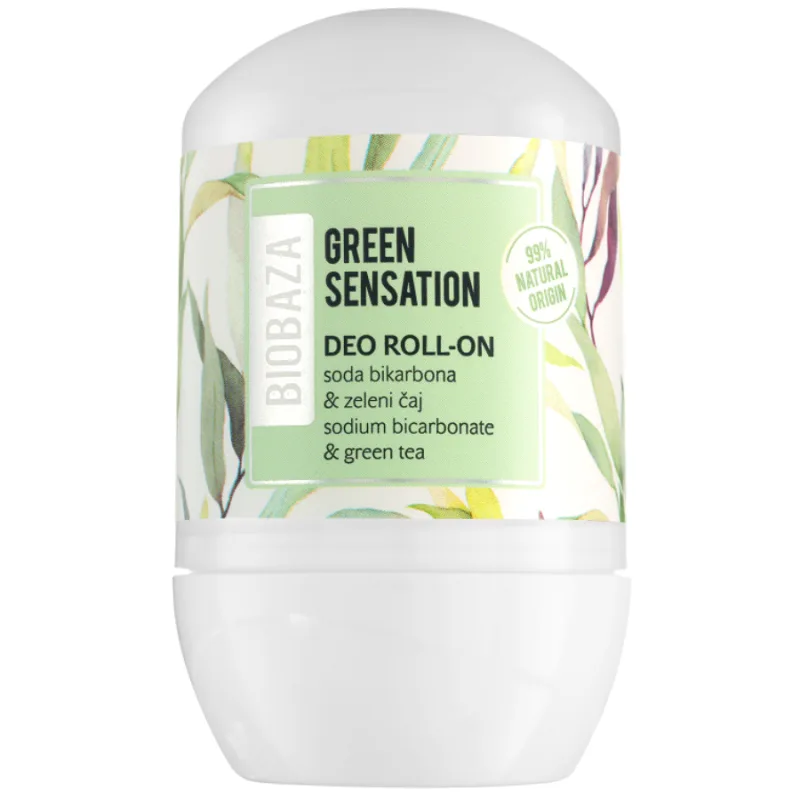 Deodorant natural cu piatra de alaun pentru femei Green Tea Sensation, 50ml, Biobaza — preț și oferte