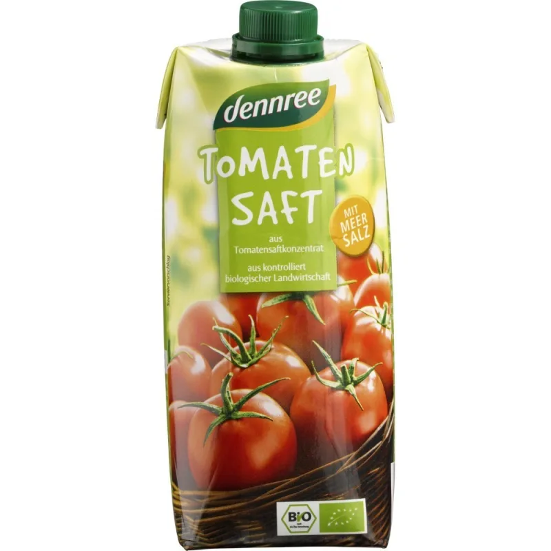 Suc de rosii ecologic si vegan, 500ml, Dennree — preț și oferte