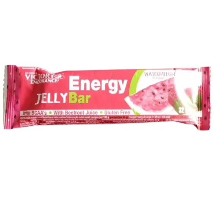 Baton energizant sub forma de jeleu cu aroma de pepene Energy Jelly Bar, 32g, Weider — preț și oferte