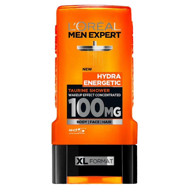 Gel de dus pentru corp, par si barba Hydra Energetic, 300ml, L'Oreal Men Expert — preț și oferte